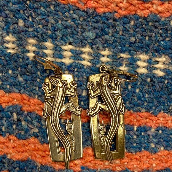 Kit Carson Silver Salamander earrings - Picture 5 of 5